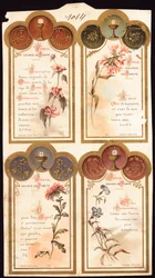 Jesús fuente de mi pureza Oraciones. Imagen piadosa. Postal. Principios del siglo XX. Colección Privada