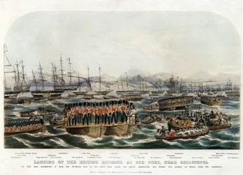 Desembarco de la División Británica en Old Fort, cerca de Sebastopol