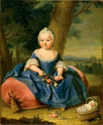 María Teresa de Austria (1717-1780), a los tres años