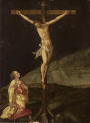 María Magdalena al pie de la cruz