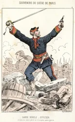 Recuerdos del sitio de París: Guardia Móvil - Oficial: Ser derrotado sin peligro, triunfar sin gloria
