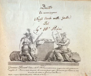 Página de la ópera seria Gli arabi delle gallie de G Pacini