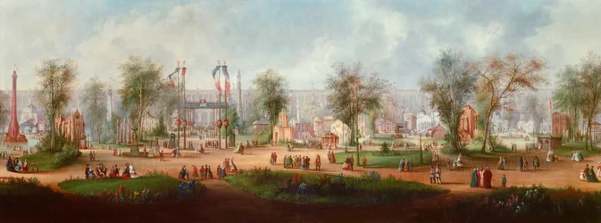 Vista panorámica de la Exposición Universal de 1867 en París