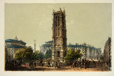 París en 1874: La Torre Saint Jacques, Colección privada