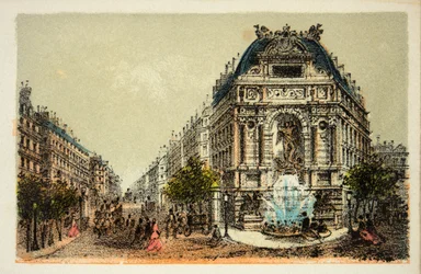 París 1874: La Fuente de Saint Michel, colección privada