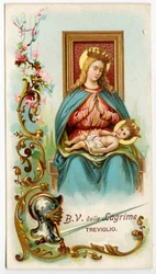 Imagen piadosa: La Virgen de las lágrimas de Treviglio