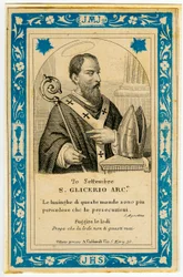 Imagen piadosa: San Glicerio