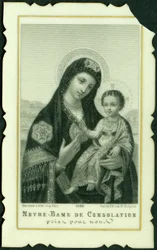 Imagen piadosa: Nuestra Señora de la Consolación (impresión)