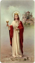 Imagen piadosa: Santa Bárbara