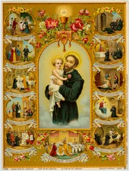 Imagen piadosa: San Cayetano, Gaetano dei Conti di Tiene fundador de los Teatinos (cromolitografía)