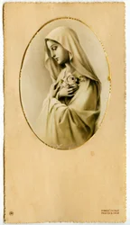 Imagen piadosa: La Virgen María