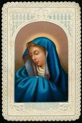 Imagen piadosa: Virgen María (grabado)