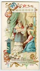 Presentación de Jesús en el templo (cromolitografía)