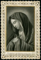 Imagen piadosa: la Virgen María (grabado)