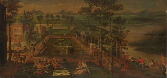 Jardín del placer, c.1590 (óleo sobre tabla)