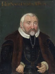 Retrato de Federico III del Palatinado, llamado Federico III el Piadoso, elector palatino del Rin (1515-1576)