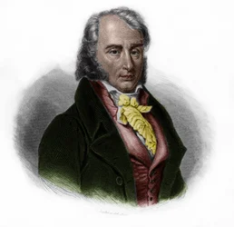 Retrato de Benjamin Constant (1767 - 1830), noble francés nacido en Suiza, pensador, escritor y político. en 