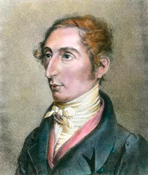 Retrato de Carl Maria von Weber (1786-1826) compositor alemán (grabado del siglo XIX) colección privada