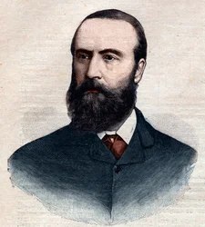 Retrato de Charles Stewart Parnell (1846-1891), político irlandés. Grabado en “Le petit Parisien” de 1891. Colección privada.