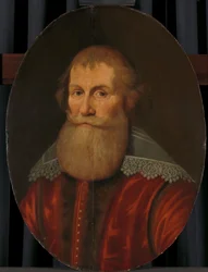 Retrato de Cornelis Haga, c.1645 (óleo sobre tabla)