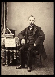 Retrato de Francesco Crispi (1818-1901) estadista italiano en 1863.