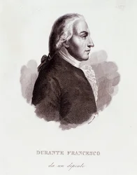 Retrato de Francesco Durante compositor italiano. Después de una pintura. Siglo XIX. Colección privada milanesa