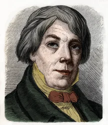 Retrato de Franz Xaver Peter Joseph Schnyder von Wartensee, compositor y pedagogo suizo (1786-1868). Grabado de 1855.