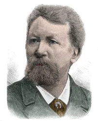 Retrato de Friedrich Gerhard Rohlfs (1831-1896) geógrafo, explorador, autor y aventurero alemán - Friedrich Gerhard Rohlfs, geógrafo alemán, explorador de África y escritor