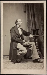 Retrato de Hans Christian Andersen (1805-1875), Anónimo. Fotografía, ca 1865. Colección privada