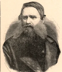 Retrato de Henri Depelchin (1822-1900), misionero jesuita, primer superior de la misión del Alto Zambeze en África. Grabado en “Les Missions Catholiques au XIXeme Siecle” de Louis-Eugene Louvet. Colección privada.