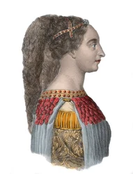 Retrato de Isotta degli Atti - Mujer del Renacimiento italiano - 1433-1474