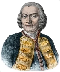 Retrato de Lord George Anson (1697-1762) almirante británico y aristócrata adinerado conocido por su circunnavegación del globo