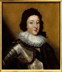Retrato de Luis XIII (1601-1643). Pintura anónima del siglo XVII. Mención obligatoria: Reims, Museo de Bellas Artes