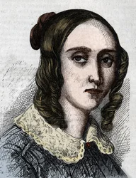 Retrato de Louise Farrenc 1804-1875. Pianista, compositora, profesora francesa.