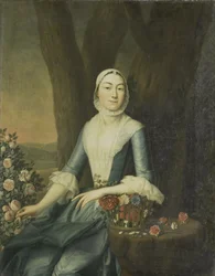 Retrato de Magdalena van Citters, c.1760 (óleo sobre lienzo)
