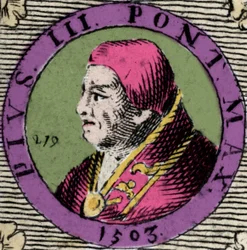 Retrato de Pío III, Francesco Todeschini Piccolomini (1439-1503), elegido Papa el 22 de septiembre