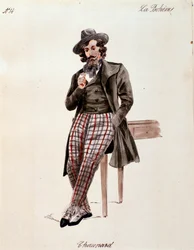 Retrato de Schaunard, de La bohème de Puccini (1892-1895)