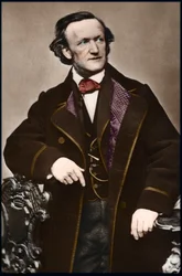 Retrato del compositor Richard Wagner (1813-1883) - Retrato de Richard Wagner (1813-1883), compositor alemán.