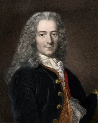 Retrato del escritor y filósofo francés François-Marie Arouet dit Voltaire (1694-1778)