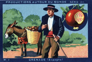 Producciones alrededor del mundo: Granada en España. Cromolitografía de 1933 en "Álbum Joseph-Milliat"