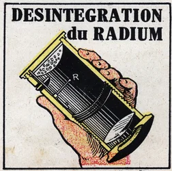 Radio: desintegración del radio. Ilustración anónima de 1925. Colección privada.