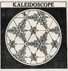 Reflexión de la luz: un caleidoscopio. Ilustración anónima de 1925. Colección privada