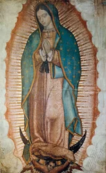 Representación de la Virgen de Guadalupe, patrona de México