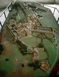 Arte romano: modelo reducido de la Villa Adriana (Hadrian)