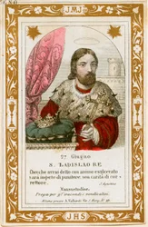 San Ladislao I de Hungría (grabado)