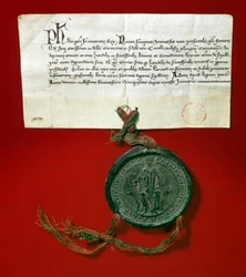 Sello de majestad del Rey Felipe IV de Francia, conocido como Felipe el Hermoso