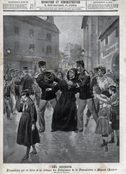 Separación de la iglesia y el estado - Expulsión de monjas de sus escuelas por la ley en Humont (Lozere) - portada de 