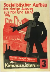 Construcción socialista, la única salida de la pobreza y las dificultades. ¡Por una comuna soviética en una Alemania socialista libre!