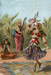 Teatro en las edades: Danzas egipcias. La danza mímica era en honor entre los egipcios.