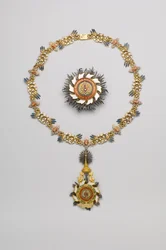Tailandia - Orden de la Casa Real de Chakri: placa, collar y colgante - principios del siglo XX